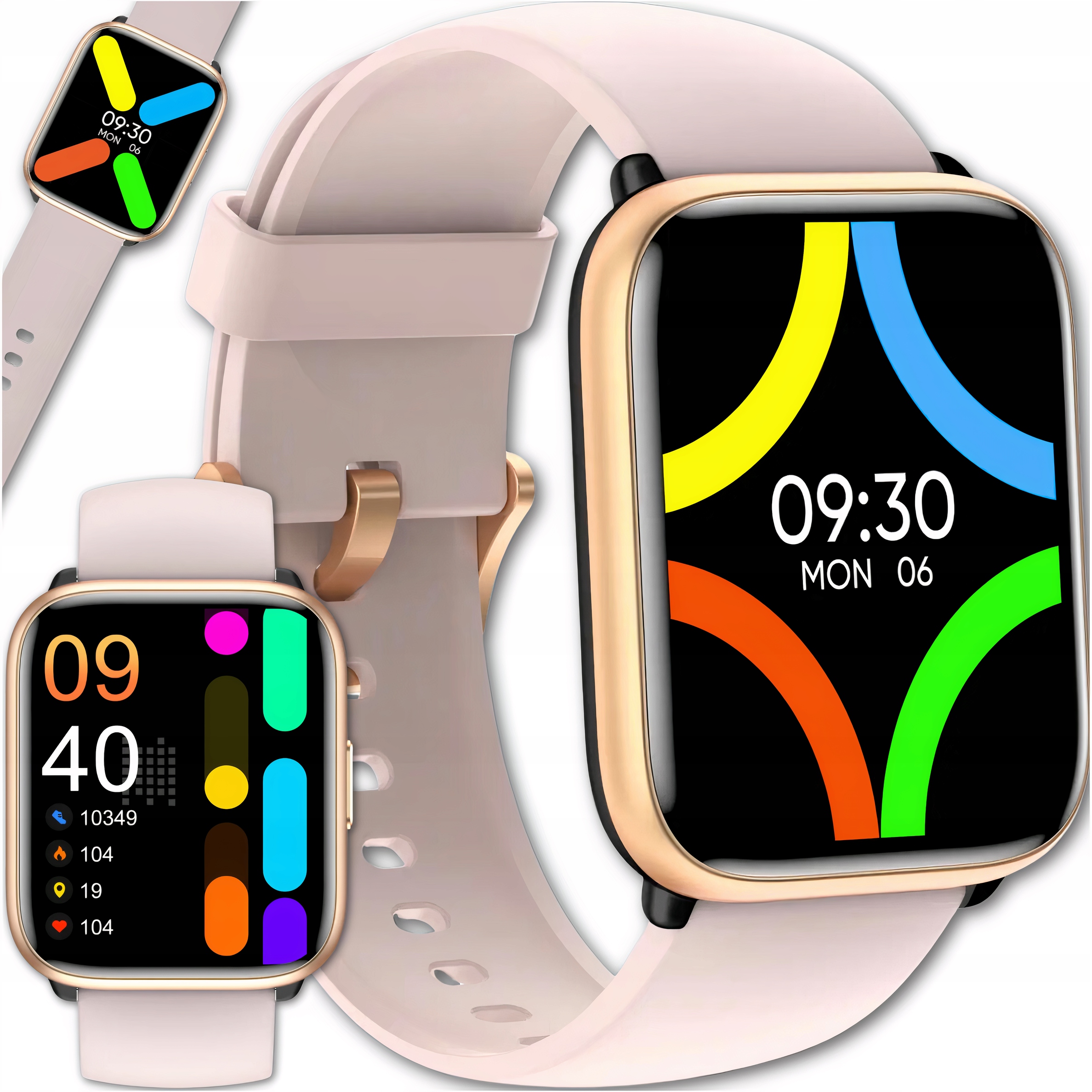 Smartwatch Lewer Smart Watch złoty
